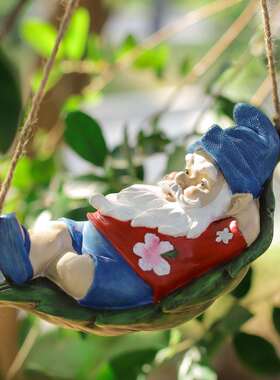 新品户外园花雕守LY121003护矮人精灵装饰品林庭园院创意树脂工艺