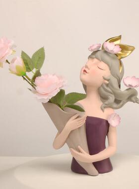 正品时尚女郎家居客厅电视柜办件公室装饰创意结礼物装摆饰品轻奢