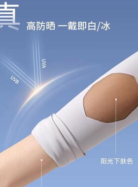 女防紫外线夏季薄款开车骑行电动车冰丝套手套一体护袖