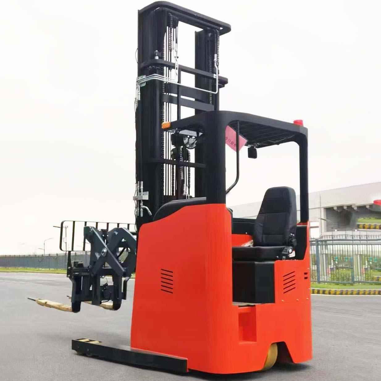 剪刀双前移式电动叉车双层货架用伸缩货叉高位货架仓储设备堆高机 - 图2