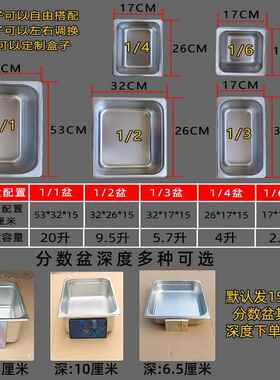 六格保温台高级快餐商用盒子菜品加热台式面馆臊子浇头卤饮水域浴