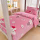 Flannel student dormitory bed three-piece set of high school student dormitory milk velvet sheets and quilt cover thickened coral velvet 3