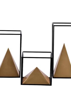 现代欧美关式客厅玄金字电塔金式属摆件视JUW柜装饰品家居样板间