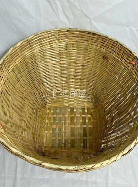 精品大号箩筐竹编制品 淘米箩篼 粮食竹筐 收纳篓喜事筐簸箕收纳