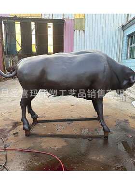 厂家铜牛斗牛摆件工艺品仿真动物牛摆件老黄牛孺子牛华尔街牛