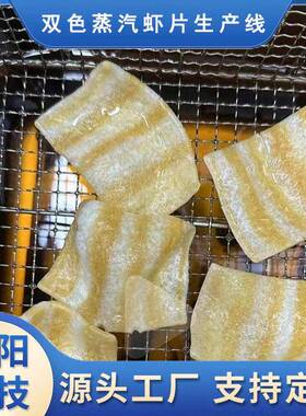 时产500公斤蒸汽三文鱼虾片生产线设备PLC控制一机多用