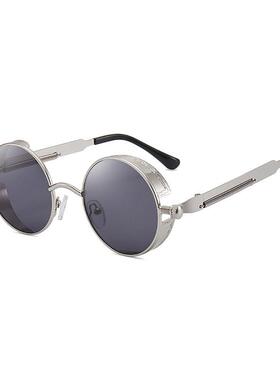 男生墨镜男款2026新款欧美街拍嘻哈新款太阳镜跨镜个性挡风眼镜复