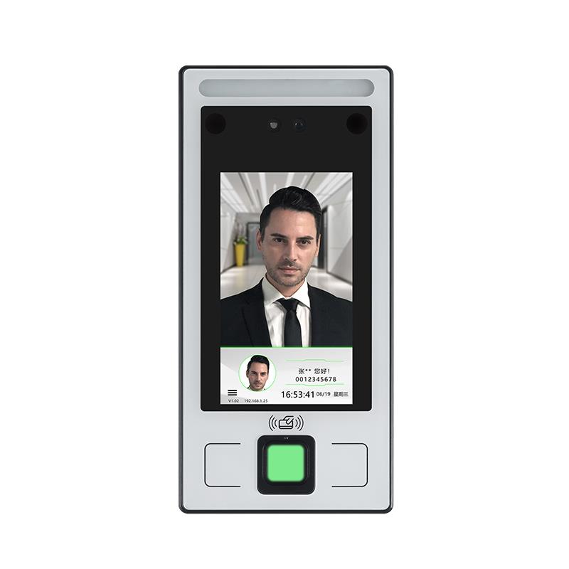 Dynamic face recognition access control attendance machine fingerprint face door access system set all-in-one machine Yingze FC-8143T