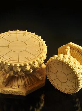 高档铭胜黄杨木雕加佛像神像花座万朝宗龙形底座居家实木高佛台莲