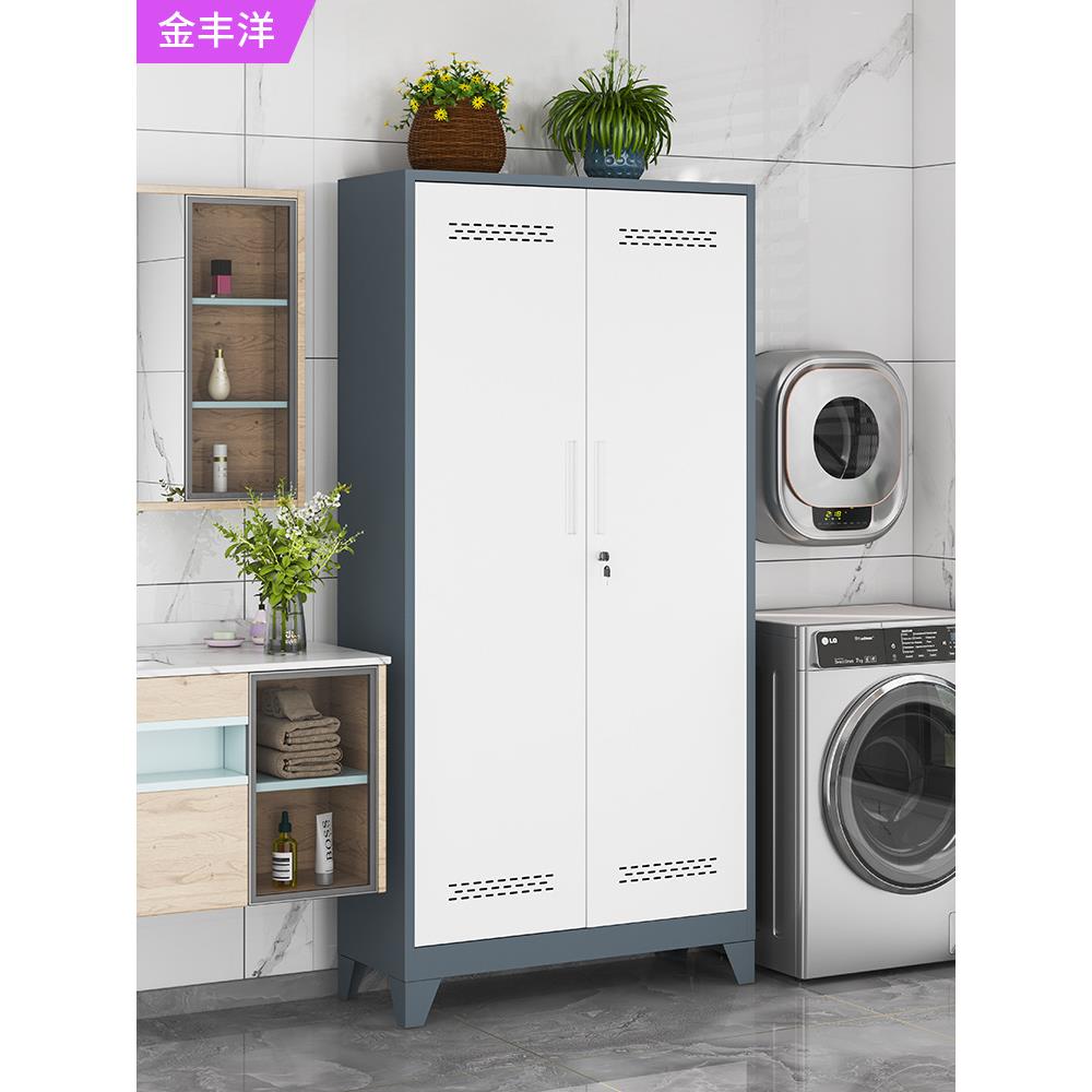 Cleaner JFY-101 storage cabinet balcony with hole board leather cabinet iron storage cabinet household lock housekeeping