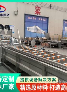 净菜加工气泡清洗机全自动高压喷淋式清洗设备商用果蔬清洗机