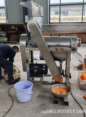大型蔬菜胡萝卜榨汁机工业不锈钢挤汁机葡萄柠檬菠萝破碎榨汁机