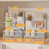Narrow-sided dish storage rack drain dish rack kitchen multi-functional window sill chopstick hole plate sink storage rack