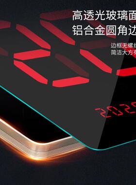 虹泰led电子钟 墙表客厅挂钟 大数字时间万年历时钟2158