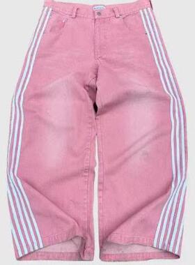Men's Classic All-Season Casual Jeans Striped Side Design