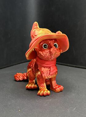 打印魔法猫咪跨境爆款3D模型摆件