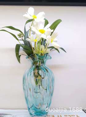 轻奢风创意玻璃花瓶粉色花瓶 北欧简约风家居饰品 热卖花瓶