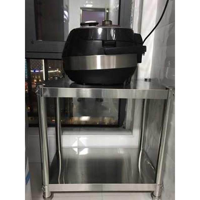 Stainless steel kitchen storage rack two-layer countertop microwave oven rack storage rack oven floor storage rack 2-layer adjustment