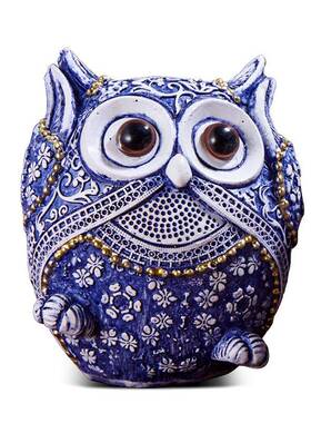 新款直销猫头鹰树脂工艺品摆件跨境欧式风格时尚创意家居轻奢摆件