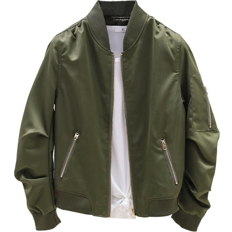 韩国飞行员夹克外套女春秋新款棒球服宽松bf加厚短款棉服冬ins潮 - 图3