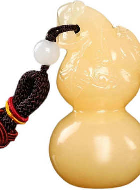 天然黄玉葫芦手把件男士手抓件福禄双全桔子玉葫芦古玩把玩件