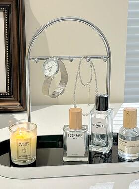 入户进门挂钥匙置物架轻奢高级感鞋柜桌面摆件首饰杂物收纳盒