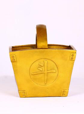 直供仿古粮斗 日进斗 金粮斗 铜制粮斗 客厅家居工艺品摆件