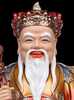 土地公像树脂土地公公土地婆婆神像一对门官土地福德正神小庙户外