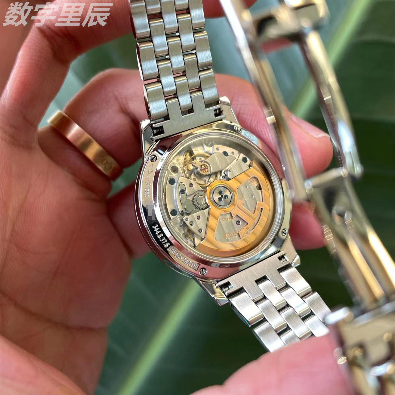 34mm[9.8新]积家约会系列精钢原镶钻自动机械手表女3448130 - 图3