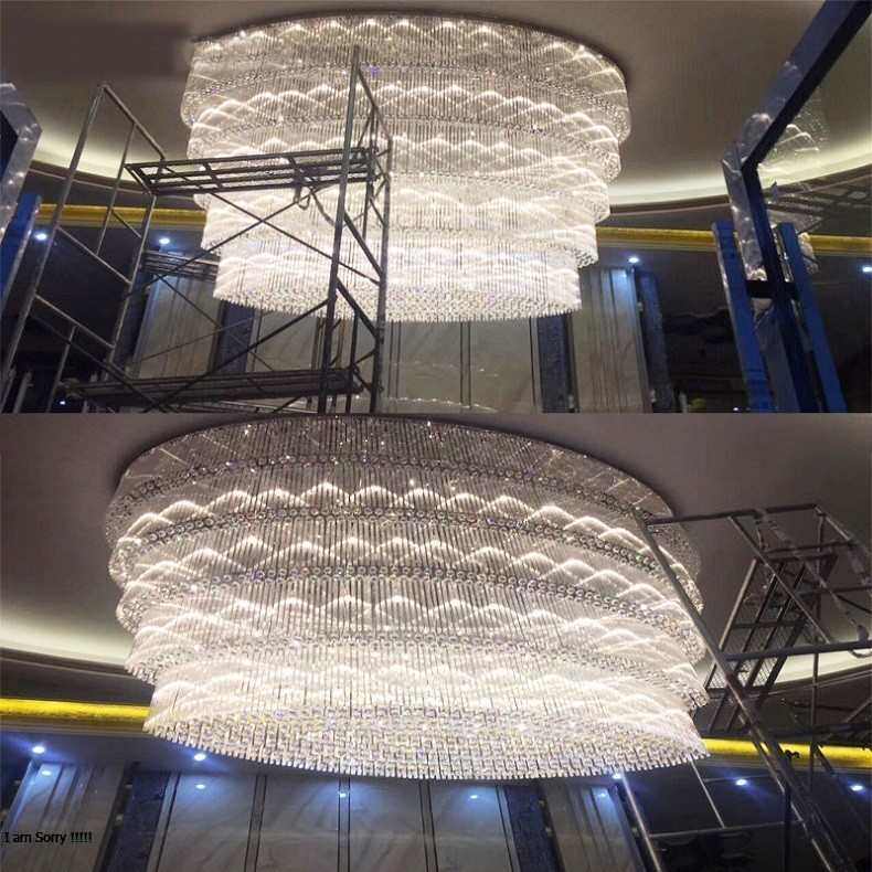 酒店大堂售楼部沙盘珠宝店宴会厅椭圆水晶吸顶灯厂家会所灯饰,淘宝优惠券,粉丝福利购,淘宝优惠卷
