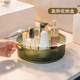 Rotating light luxury cosmetic storage box desktop transparent box dressing table skin care products round toilet seat