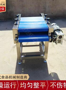 新款肉制品整平机 宠物食品湿粮猫条压平机 小鸡柳鸡骨架压平机器