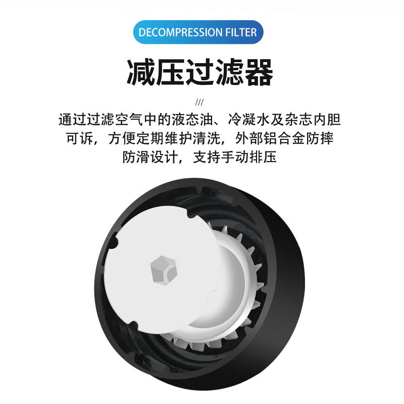 空压机油水分离器空气过滤器调减压阀二联件AFC/AFR20001自动排水 - 图2