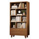 Household small bookcase floor-standing multi-functional shelf non-solid wood simple bookcase living room wall-to-wall storage cabinet