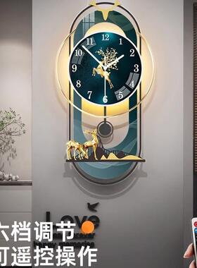 挂钟家用表现代轻奢大气装饰挂厅简钟约创意时挂墙客钟表XDC50/CD
