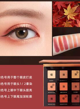 【官方正品】泰国TREECHADA璀璨星辰九色眼影盘 均匀显色细腻珠光