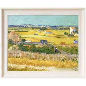 墙蛙梵高丰收油画美式客厅装饰画现代简约餐厅挂画书房墙画玄关画