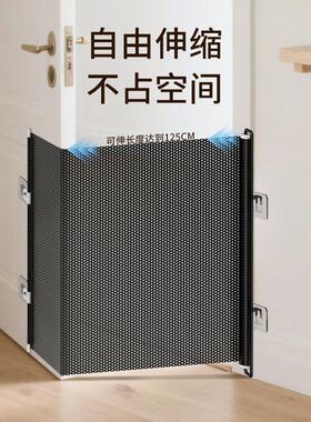 防猫跑出门拦猫神器门宠物阻拦加长伸缩栏免打孔挡猫围栏隔离网狗