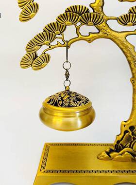 新品迎客松 迎客松香炉 檀香炉 盘香炉  松鹤吊