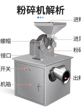 祥明研FJ-40B水冷粉碎水冷粉碎机食品工业L调味品打粉机磨 机不锈
