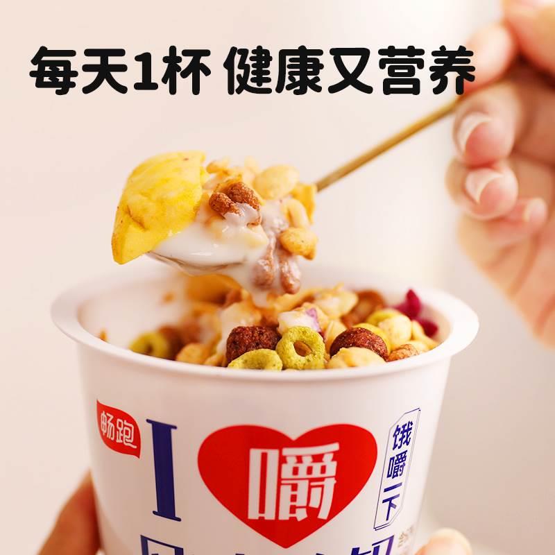 畅跑嚼拌酸奶杯整箱吃搅拌酸奶坚果谷物绊食品早餐晚餐营养零食