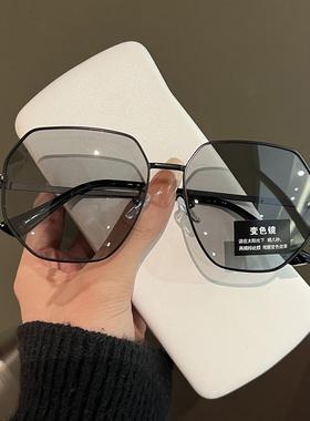 多边形太阳镜紫外线金属太阳眼镜