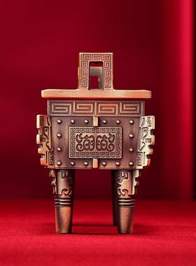 黄铜鼎盛千秋摆件开业乔迁店铺商铺前台公司家居办公室礼品赠送