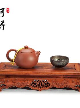 红木佛像底座工艺品摆件紫砂壶花盆景茶壶奇石长方形实木垫高托盘