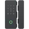 Glass door fingerprint lock without hole opening office smart password lock double opening single door swipe card attendance mobile phone remote control