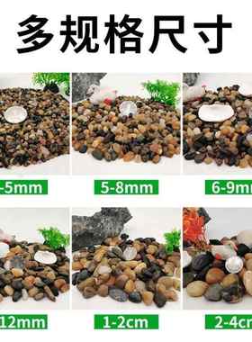 鱼池底部装饰品石头鱼缸里的庭院造景阳台摆件水缸水池小院流水景