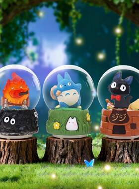 网红热卖森语暖阳水晶球盲盒桌面摆件发光水球创意同款装饰品