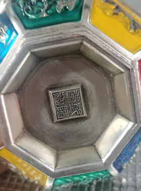 仿古珐琅彩吉祥八宝金碗摆件古玩家居用品收藏工艺品碗