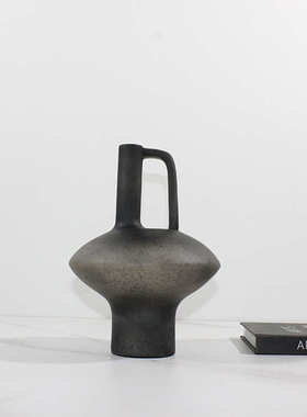 创意家居侘寂风插花花器中式复古装饰花瓶民宿样板间玄关餐厅客厅