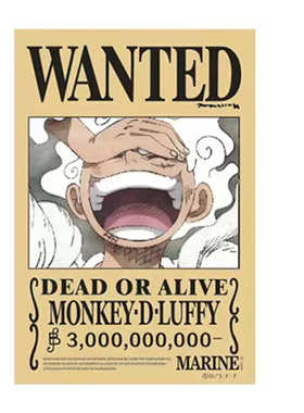 海贼新四王通缉令海报 路飞30亿悬赏令新四皇十字会Wanted Order